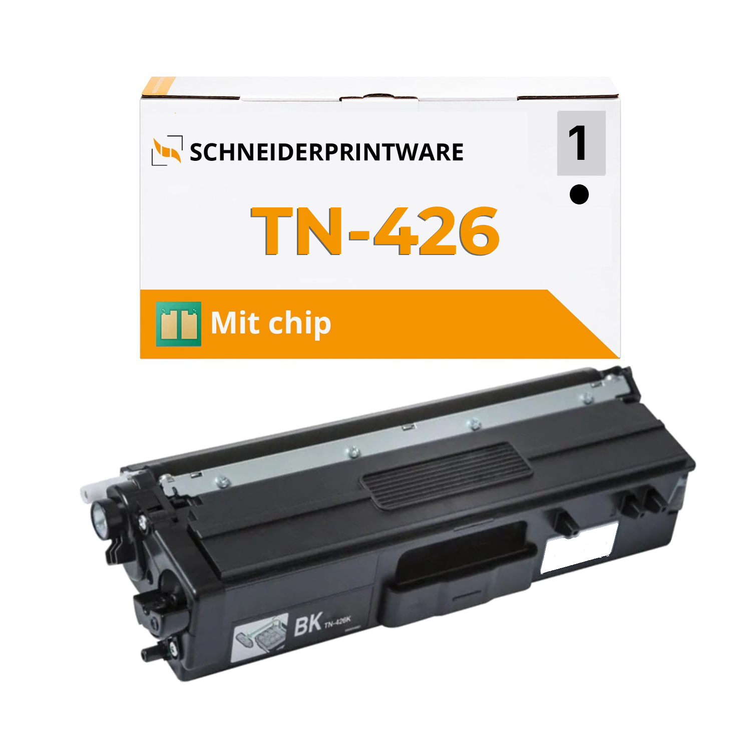Kompatibel für Brother TN-426 Schwarz Toner mit Chip