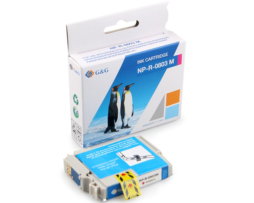 Kompatibel mit Epson T0803/ C13T08034011 Magenta