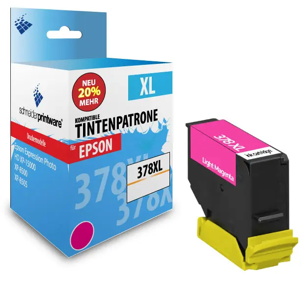 Schneiderprintware Druckerpatrone ersetzt Epson 378XL Light Magenta ( Eichhörnchen )