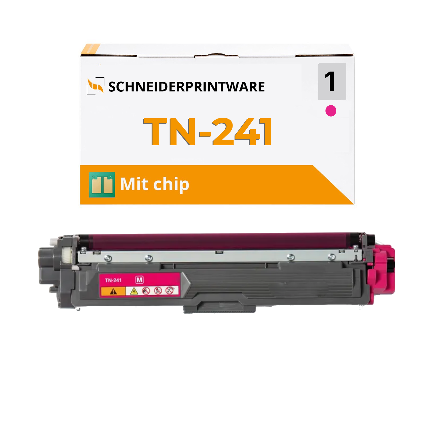 Kompatibel für Brother TN-241 Magenta Toner mit Chip