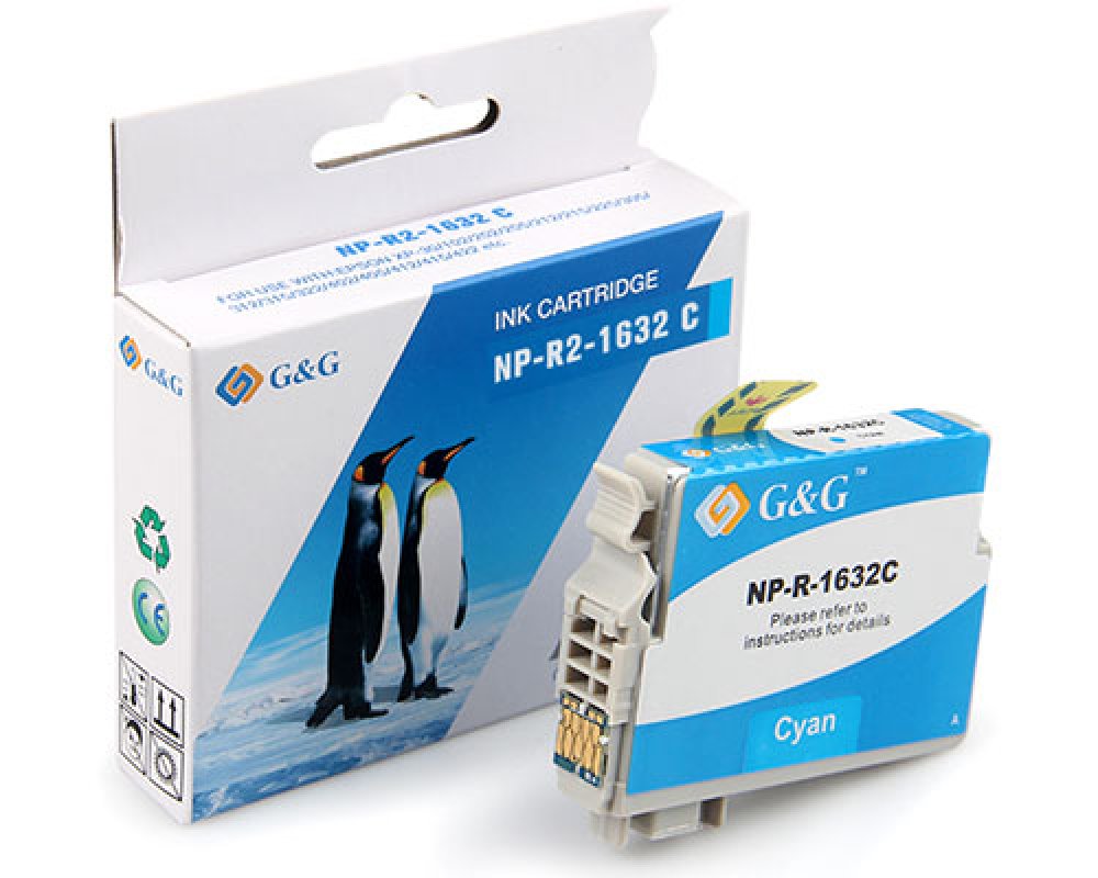 Kompatibel mit Epson 16XL/ T1632/ C13T16324012 XL-Druckerpatrone Cyan