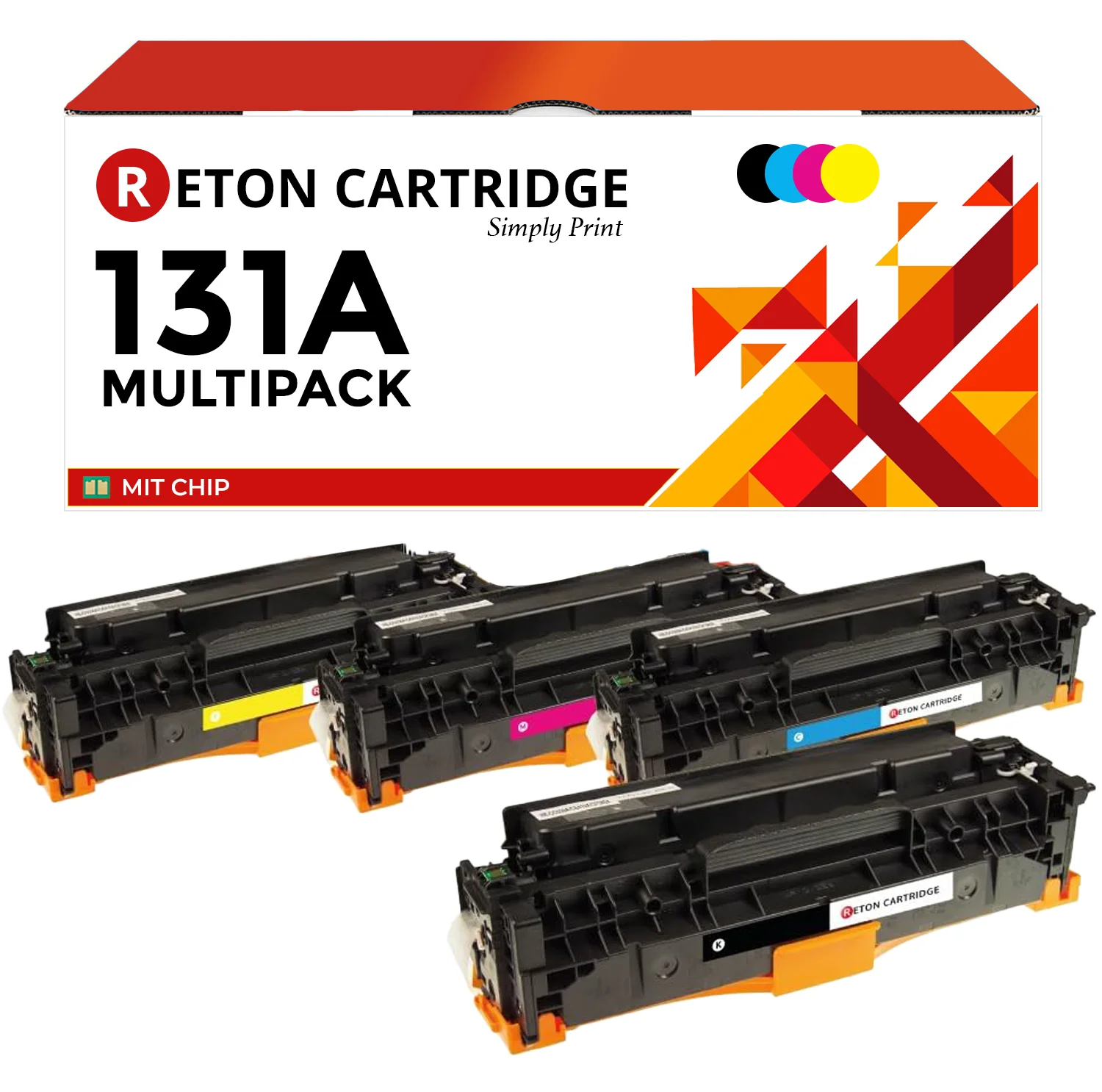 4 Reton Toner kompatibel zu HP 131A / CF210A CF211A CF212A CF213A