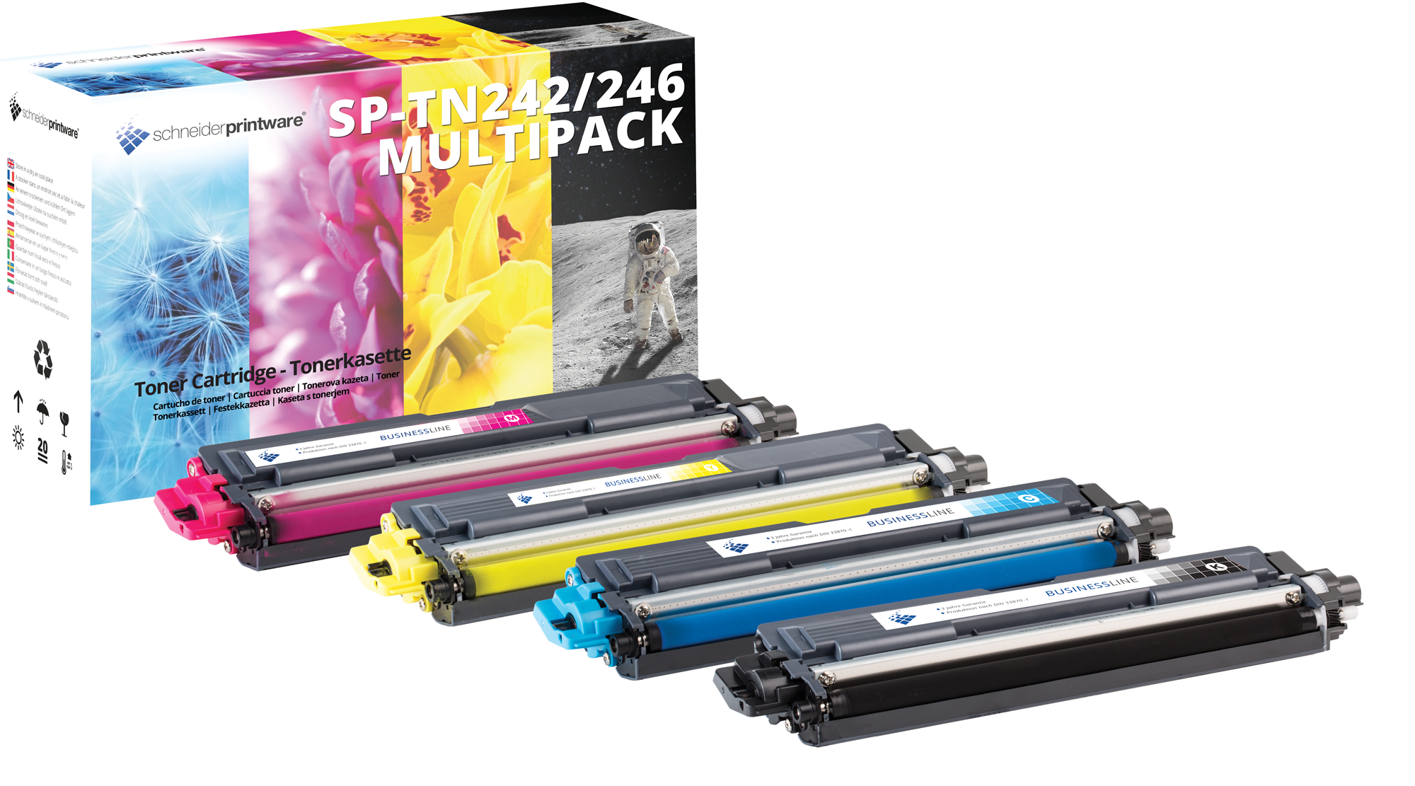 4 Schneiderprintware Toner ersetzen Brother TN-242 / TN-246