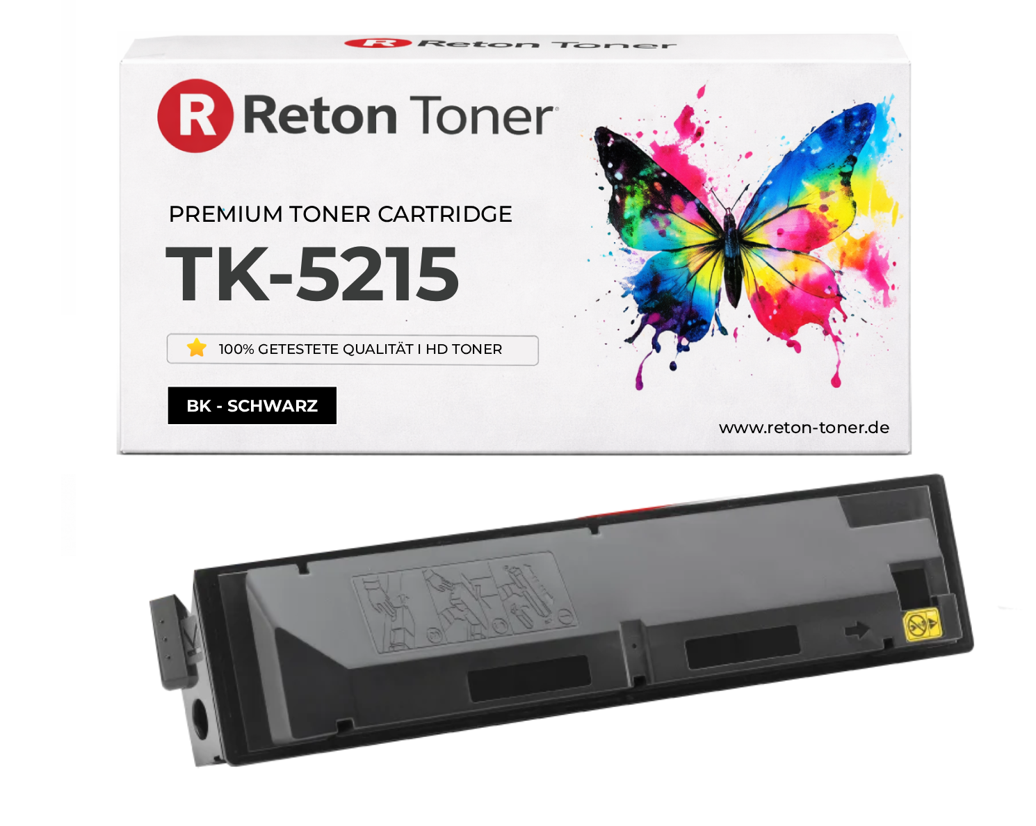 Original Reton Toner ersetzt Kyocera TK-5215K / 1T02R60NL0