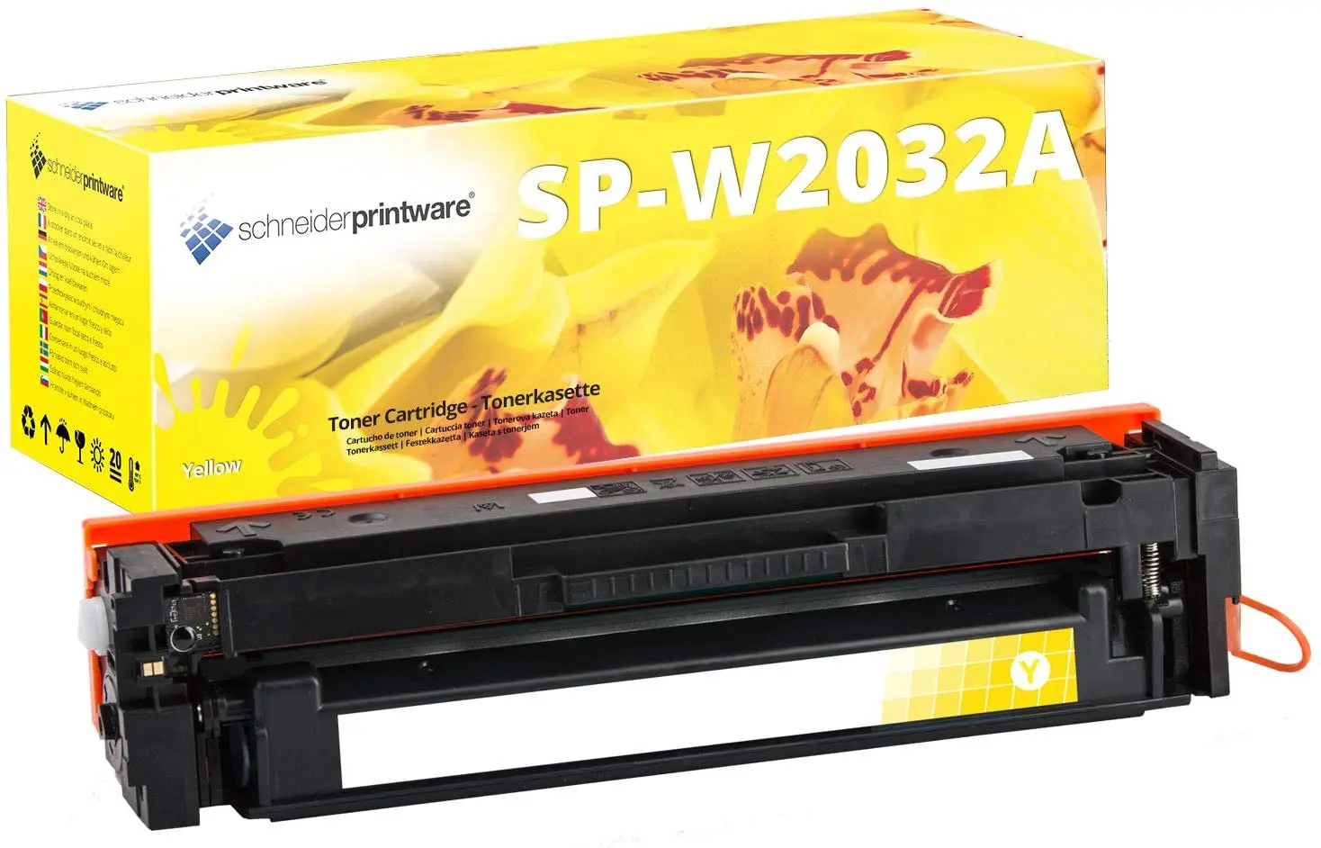 Recycelt Fachgerecht HP 415A W2032A Toner MIT CHIP gelb