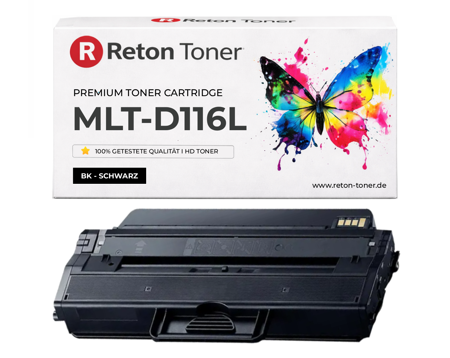 Reton Toner ersetzt Samsung MLT-D116L Schwarz