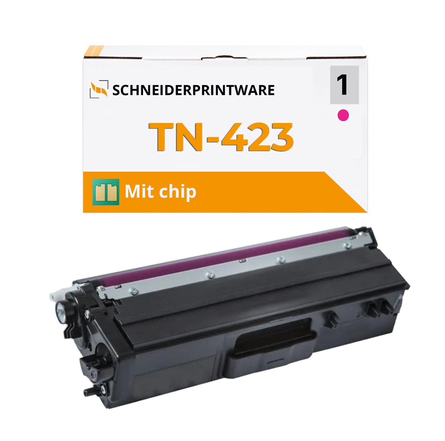 Kompatibel für Brother TN-423 Magenta Toner mit Chip 