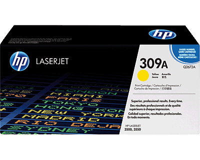 HP 309A Yellow Originaltoner (Q2672A)