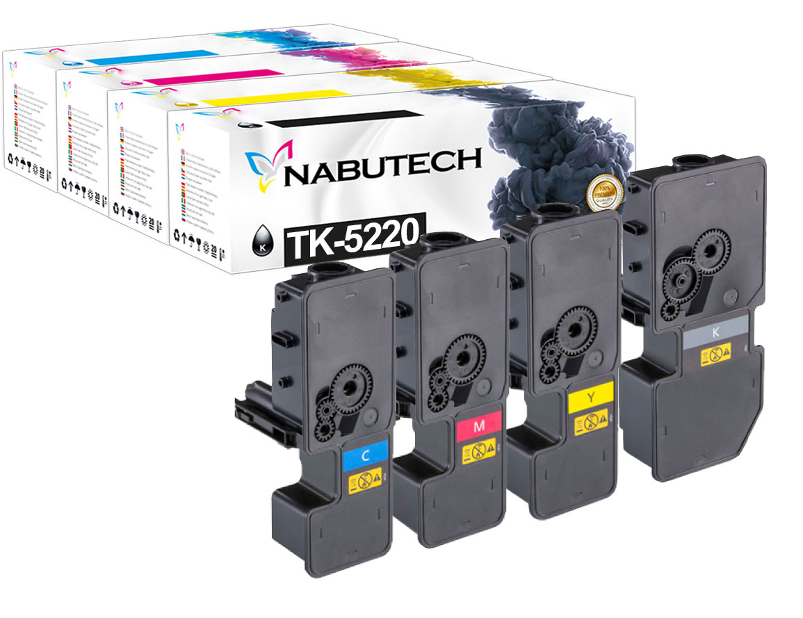 4x Tonerkartuschen kompatibel zu Kyocera TK-5220K TK-5220C TK-5220M TK-5220Y