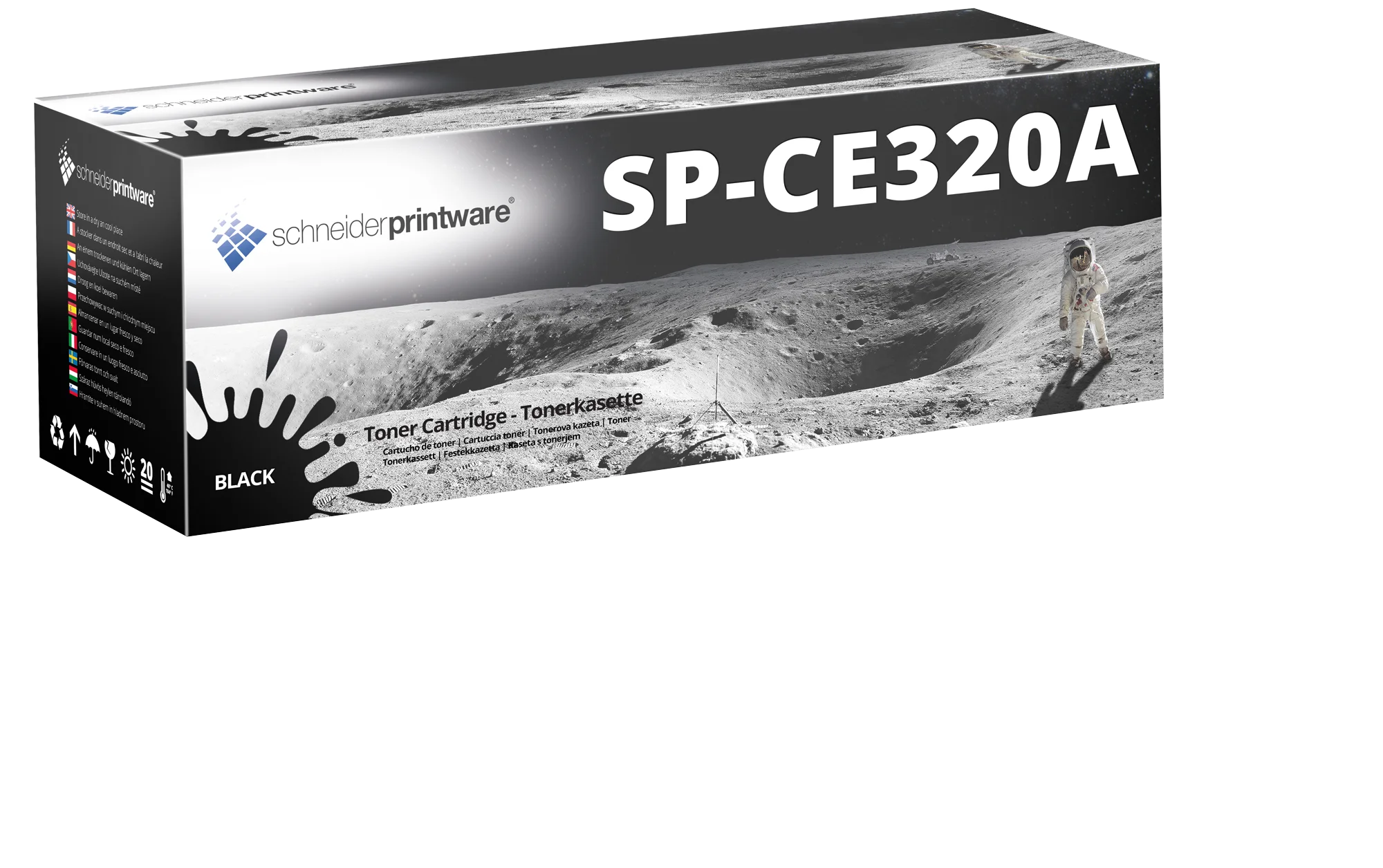 Hochleistungstoner 35% mehr Druckleistung ersetzt HP 128A / CE320A Schwarz