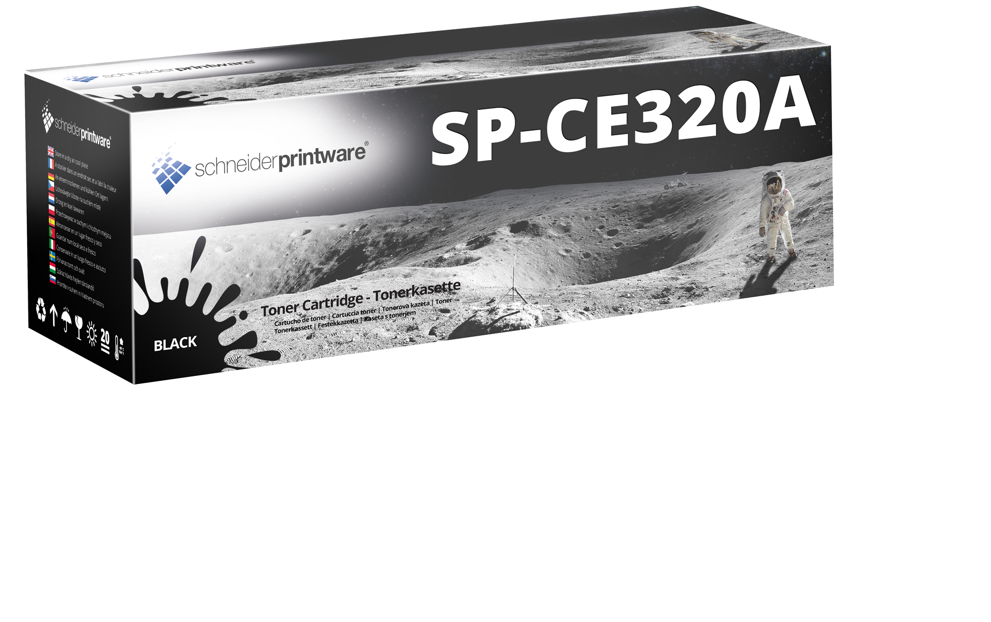 Hochleistungstoner 35% mehr Druckleistung ersetzt HP 128A / CE320A Schwarz