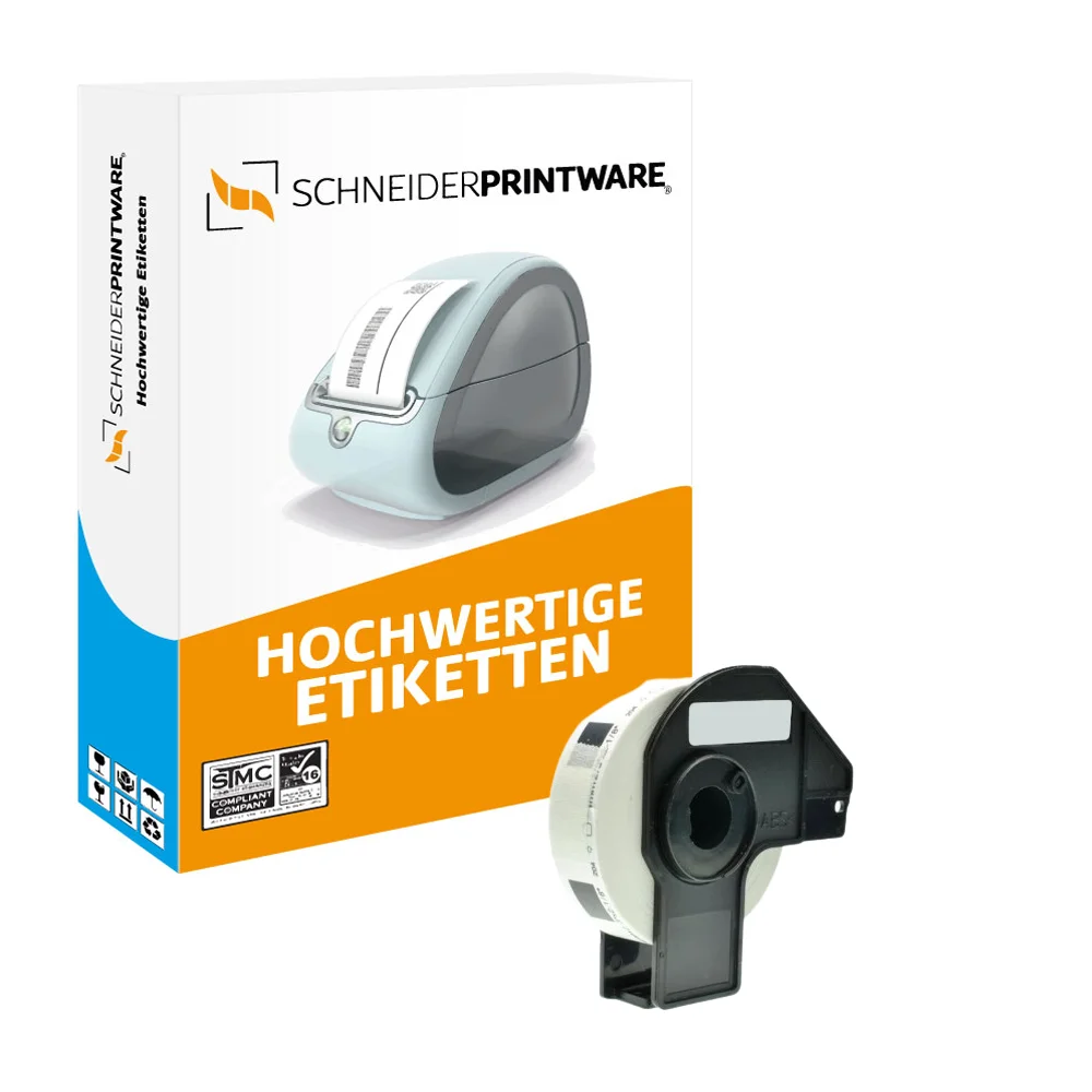 Kompatibel für Brother P-Touch QL 1050 (DK-11204) Etikett 400x (17mm x 54mm) Weiss