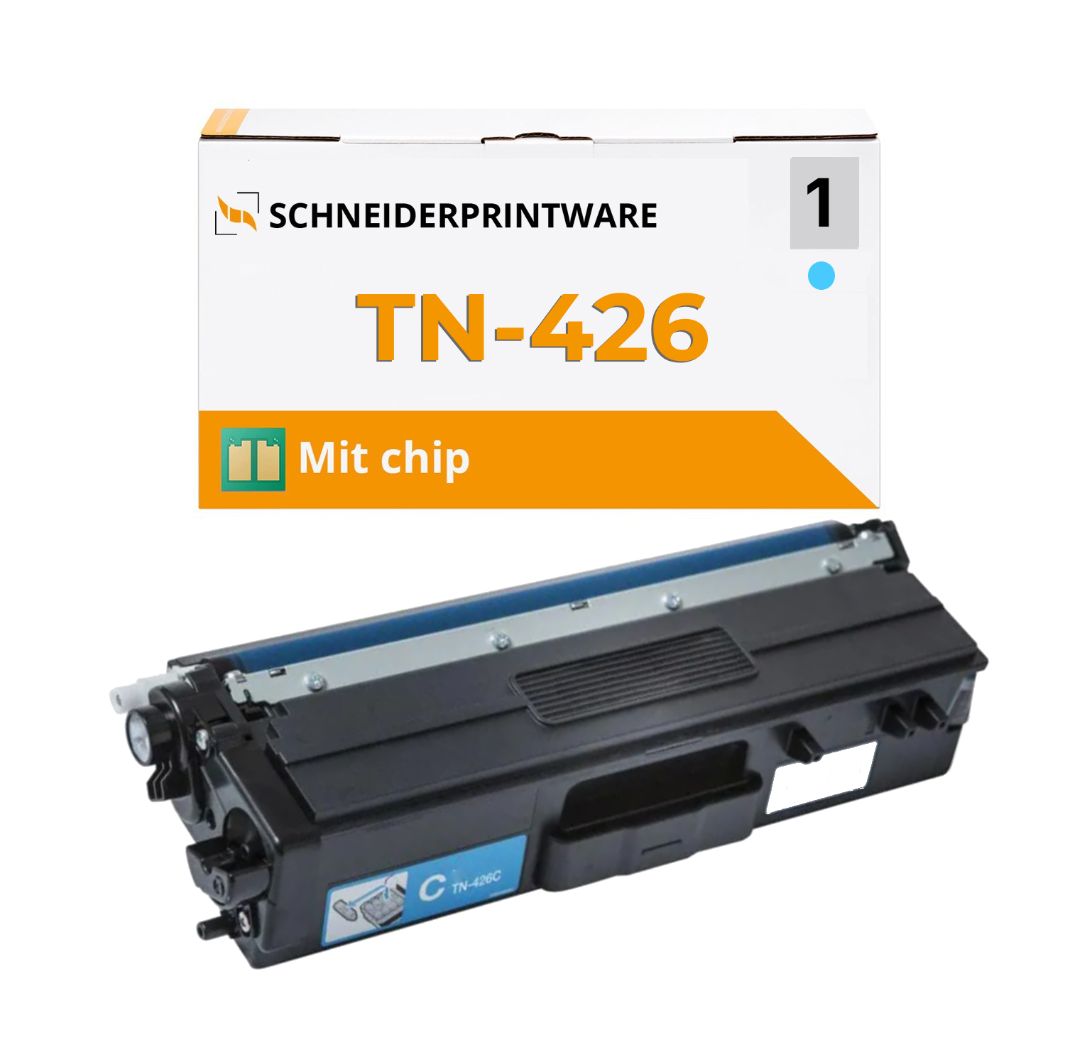 Kompatibel für Brother TN-426 Cyan Toner mit Chip