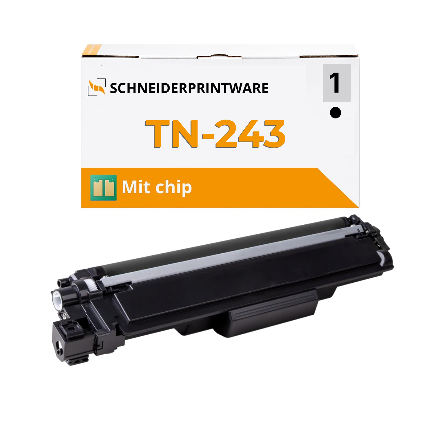  Kompatibel Brother TN-243 Schwarz Toner mit Chip