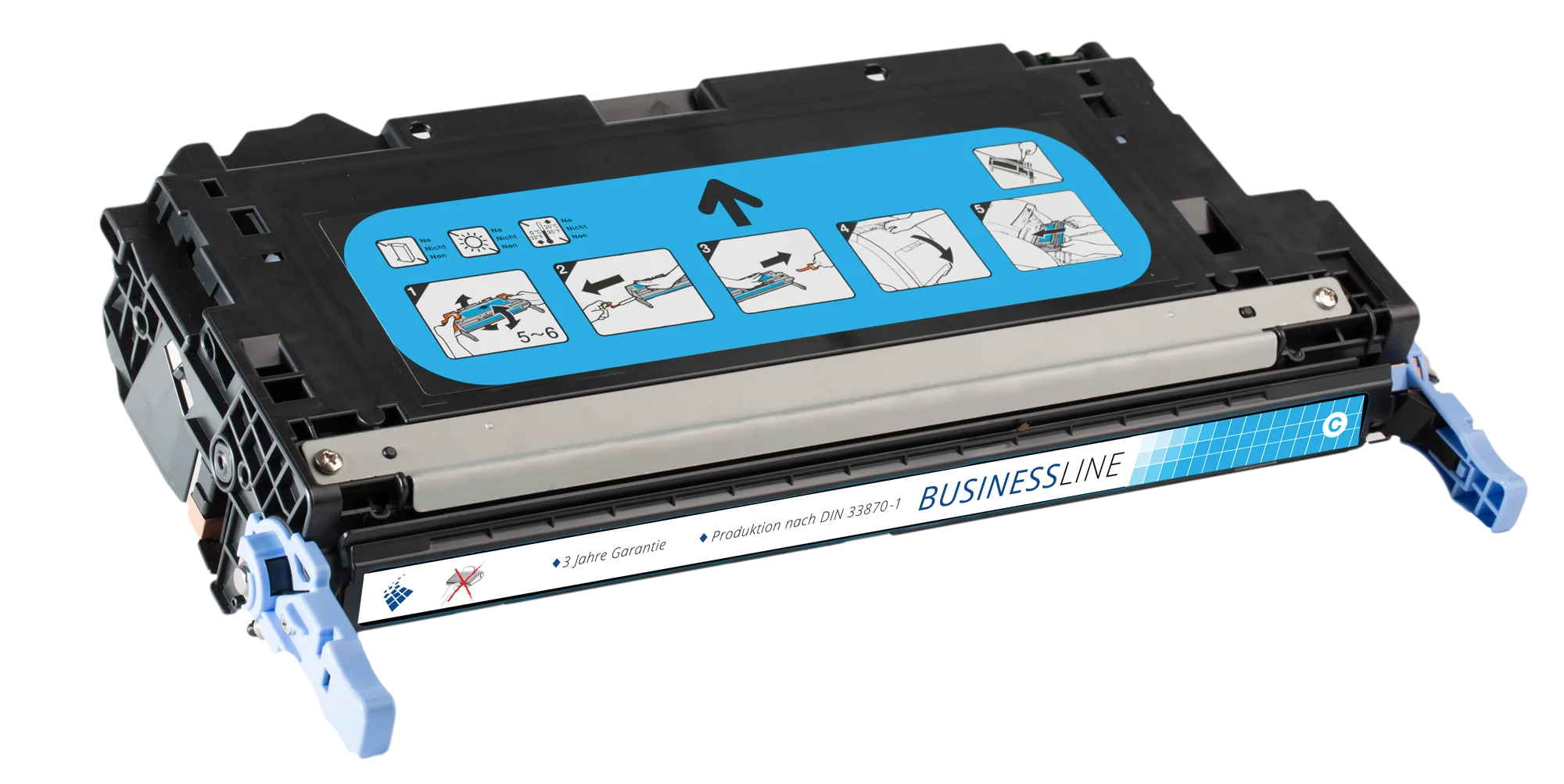 Hochleistungs- Toner +40% mehr Druckleistung ersetzt HP 503A / Q7581A cyan