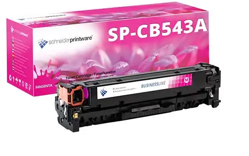 Hochleistungstoner 40% mehr Druckleistung ersetzt HP 125A / CB543A Magenta