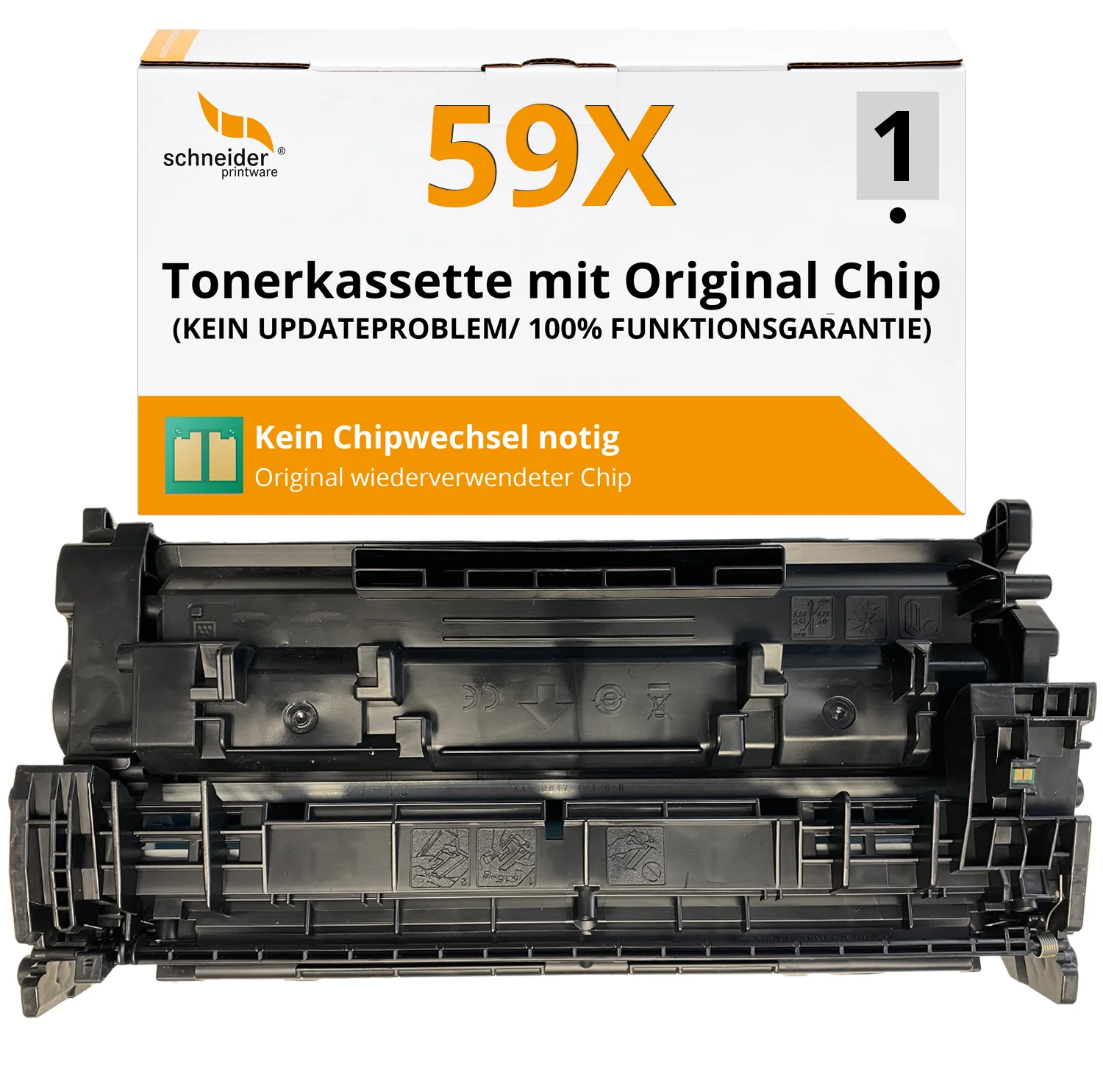 Recycelter HP 59X CF259X Toner mit HP-CHIP | Wiederverwendet