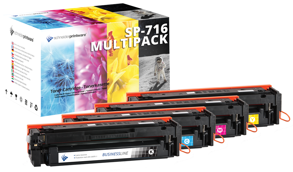 Kompatibel Toner 40% mehr Leistung für Canon 716 Multipack