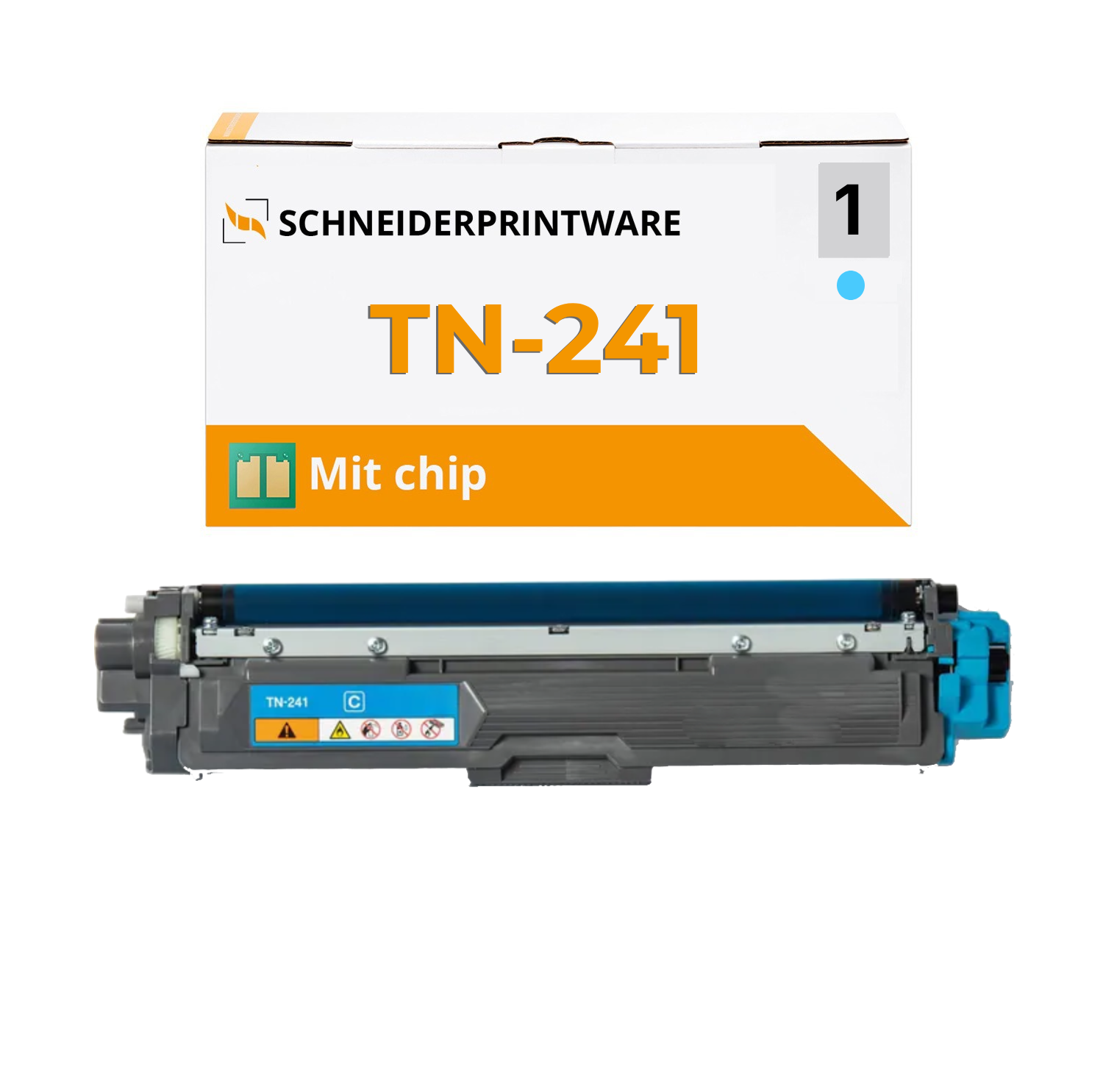Kompatibel für Brother TN-241 Cyan Toner mit Chip