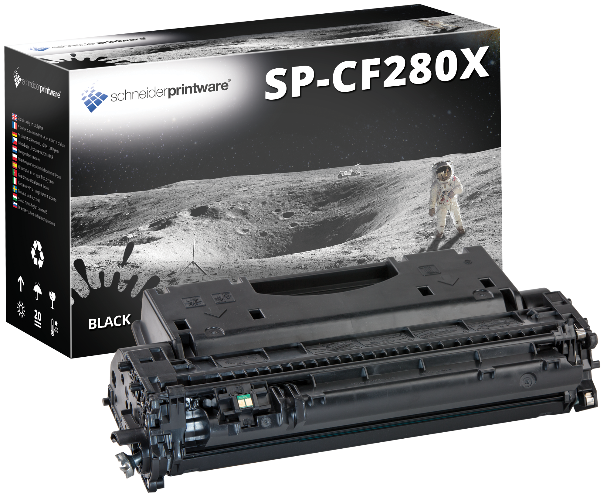 Schneiderprintware Toner 50% mehr Druckleistung ersetzt HP CF280X