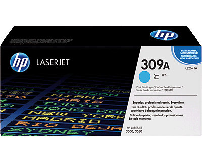 HP 309A Cyan Originaltoner (Q2671A)