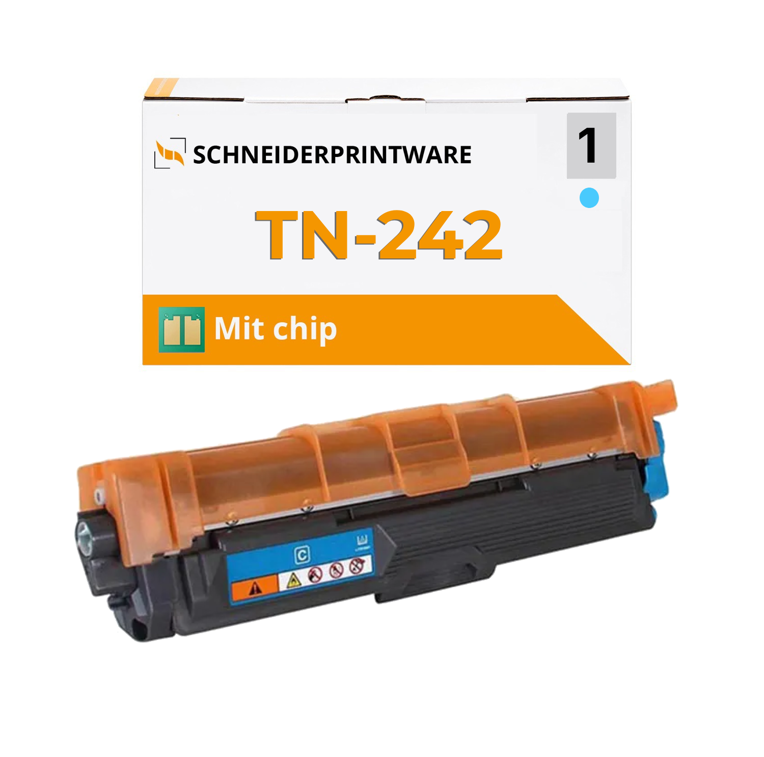 Kompatibel für Brother TN-242 Cyan Toner mit Chip