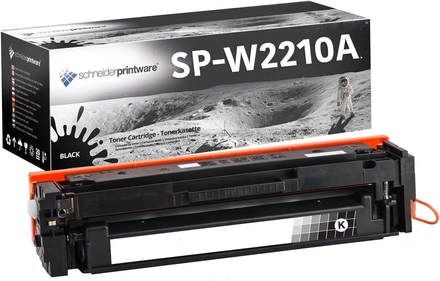 Fachgerecht aufbereitet für HP 207A 207X W2210A Toner [Mit Wiederverwendeten Original-Chip]