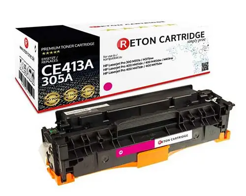 Original Reton Toner 35% mehr Druckleistung ersetzt HP CE413A / 305A Magenta
