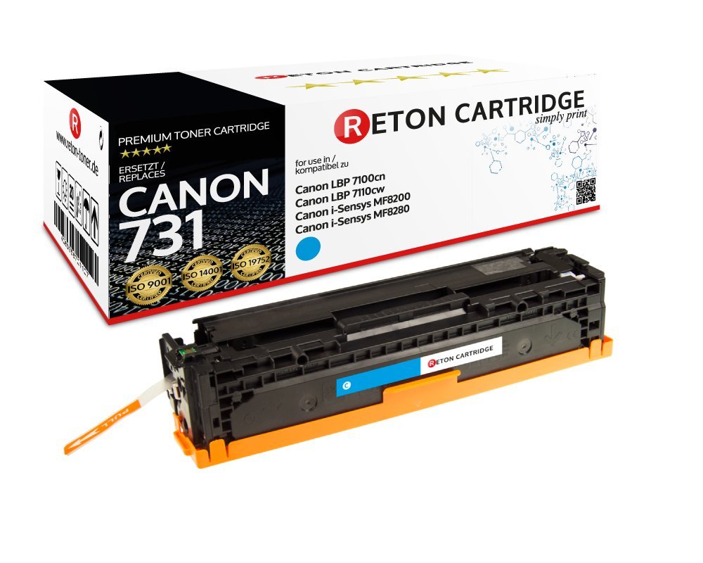 Original Reton Toner ersetzt Canon 731C Cyan 1.500 Seiten