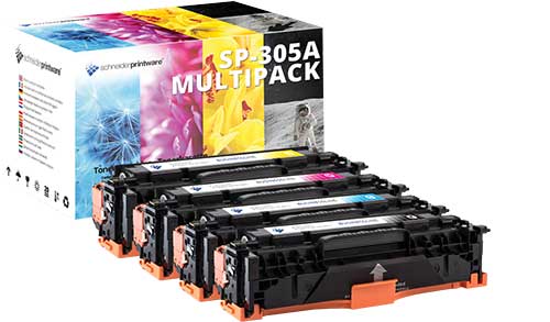 Kompatibler HP 305A Toner mit 35% mehr Leistung – kompatibel mit HP LaserJet Pro 300 M351a und M375nw