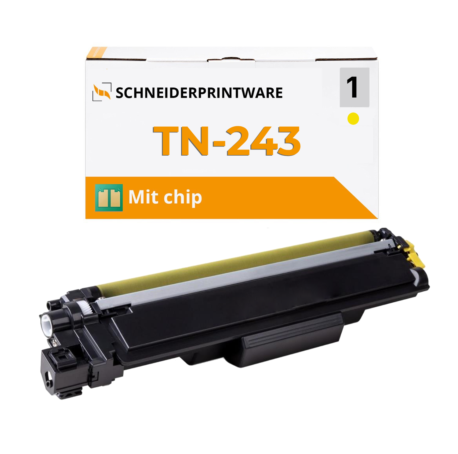 Kompatibel Brother TN-243 Gelb Toner mit Chip