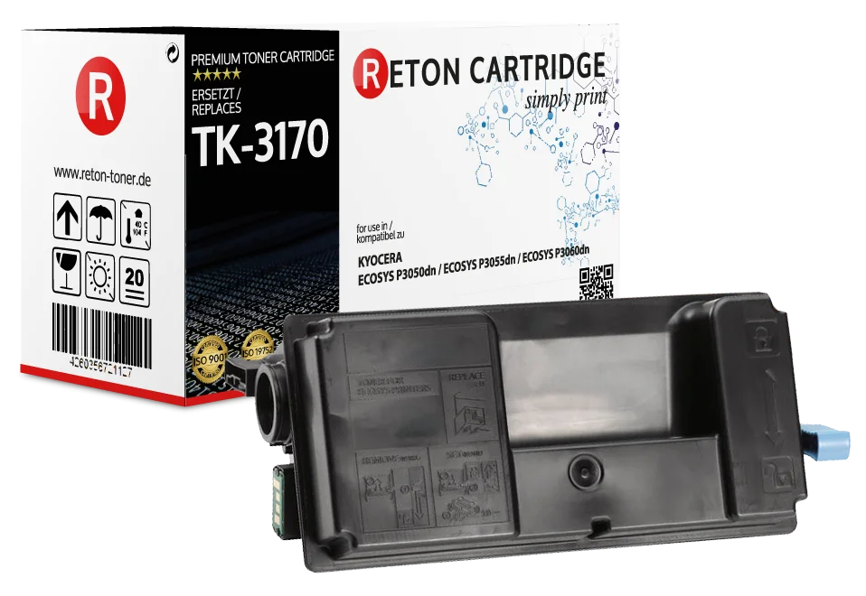 Original Reton Toner ersetzt Kyocera TK-3170 / 1T02T80NL0