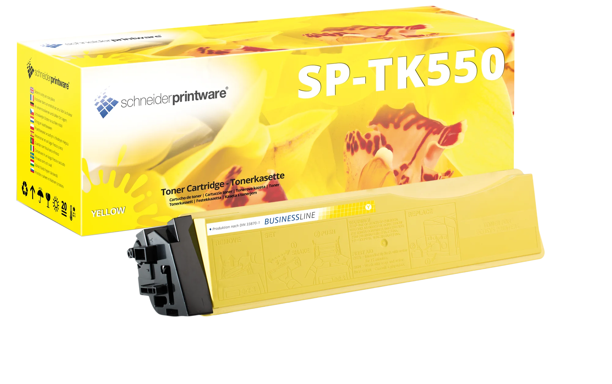 Businessline Toner ersetzt Kyocera TK-550Y